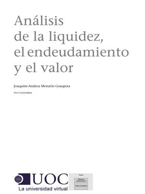 cover image of Análisis de la liquidez, el endeudamiento y el valor